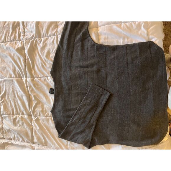 Design History Charcoal Gray 3/4 Sleeve Sweater Top - Women's Medium - Picture 3 of 3